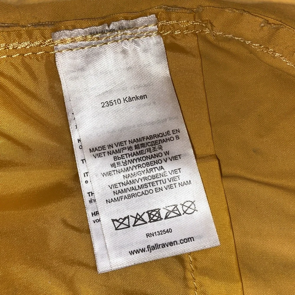 Fjallraven Kanken Classic Backpack Yellow School Travel Bag Sweden Used/Worn